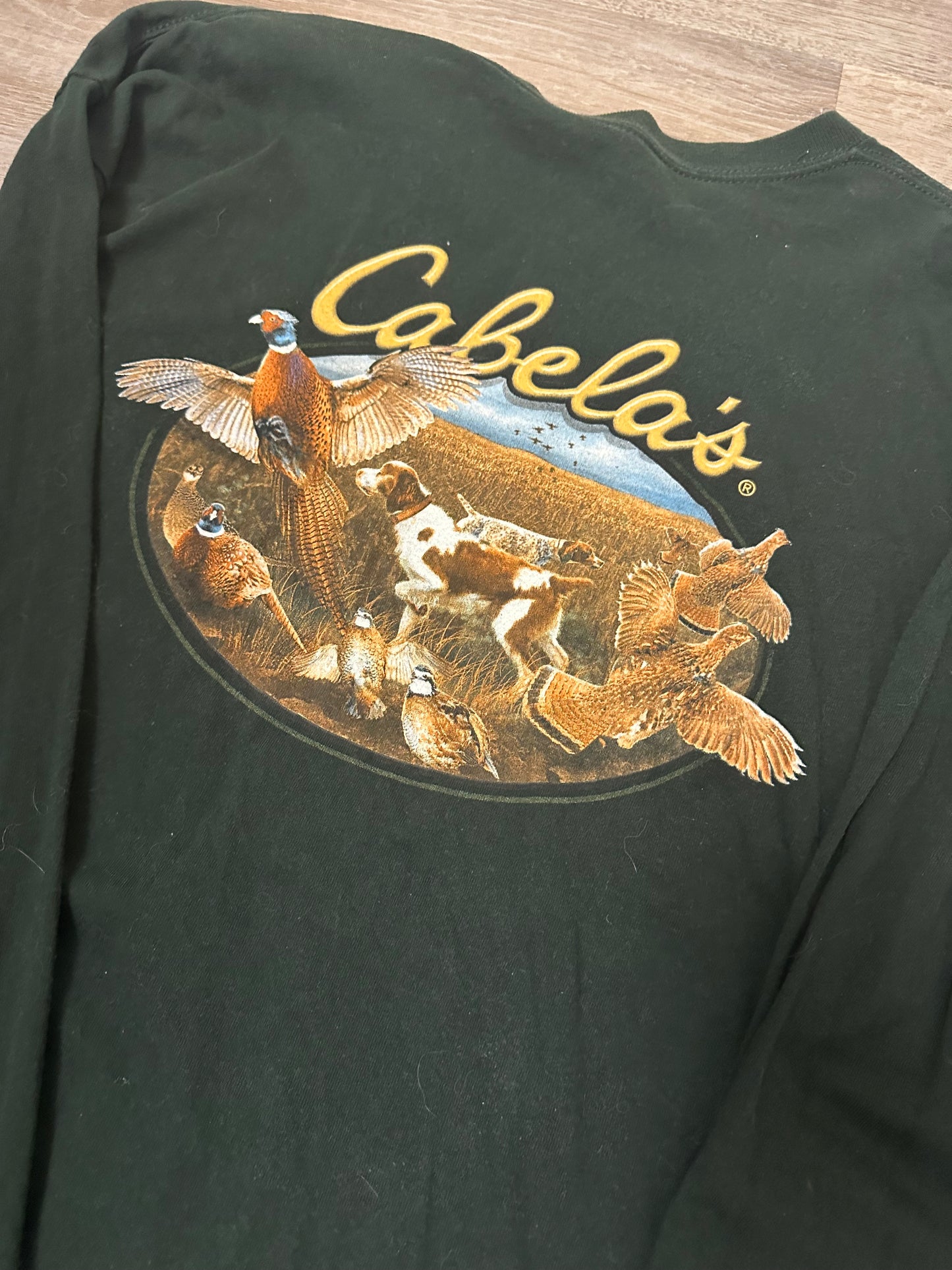 Cabelas Hunting Graphic Long Sleeve Size L