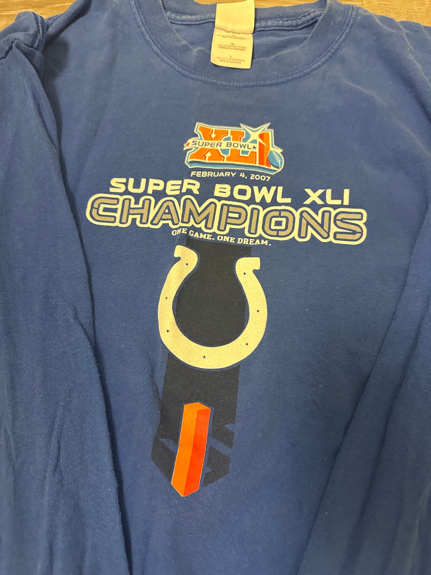 Colts Super Bowl Champions Tee Size L