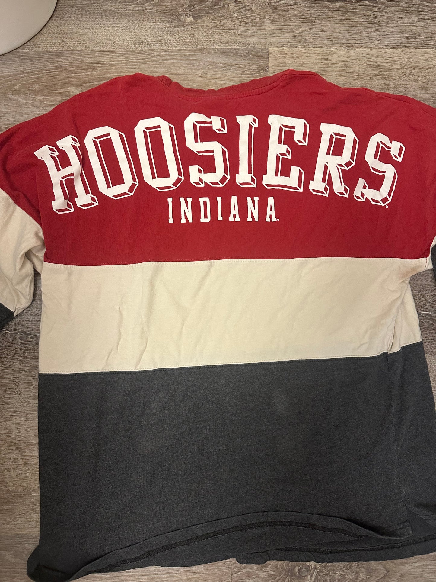 Tri Colored IU Longsleeve Spellout Size L