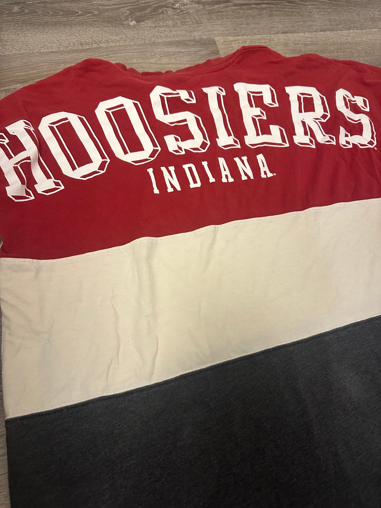 Tri Colored IU Longsleeve Spellout Size L