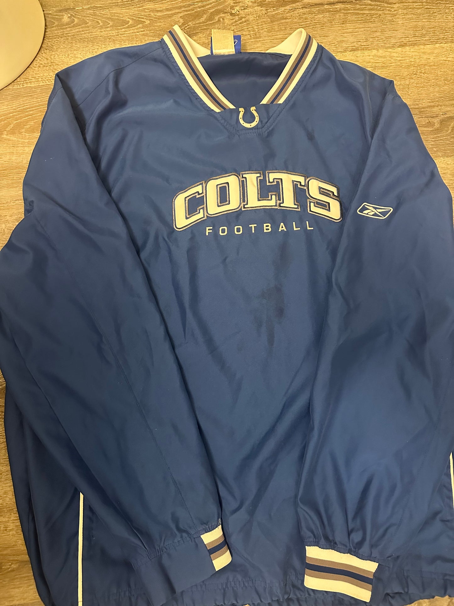 Colts Windbreaker Jacket Size XL