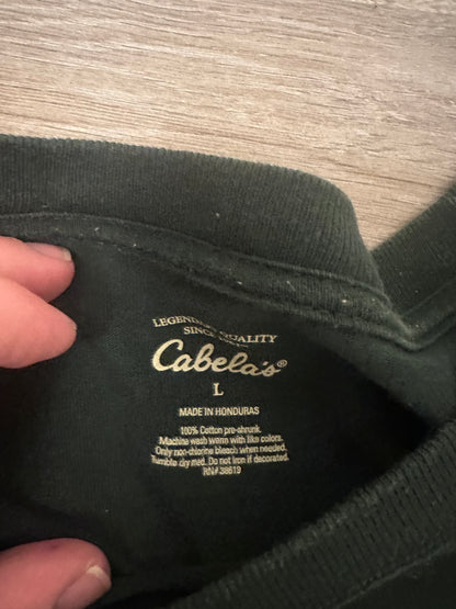Cabelas Hunting Graphic Long Sleeve Size L