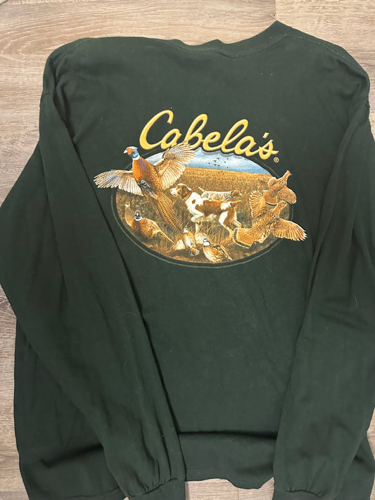 Cabelas Hunting Graphic Long Sleeve Size L